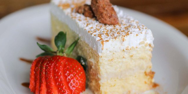 Tres Leches Cake Slice
