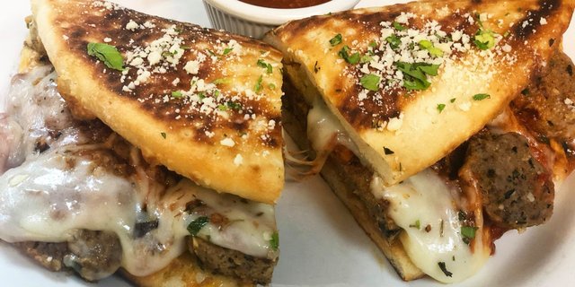 Meatball Parmesan Sandwich