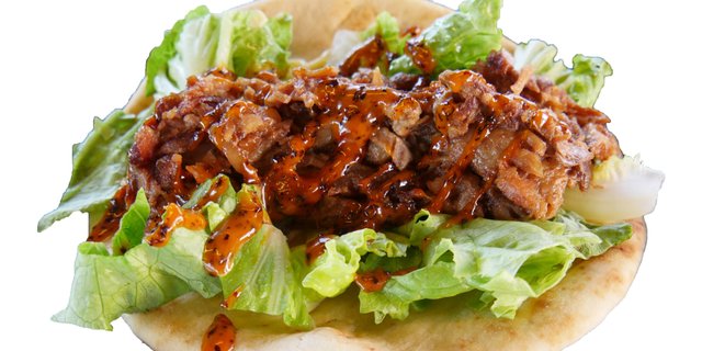 Pulled Pork Pita Sandwich