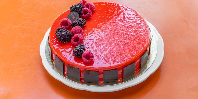 Raspberry Mousse Cake