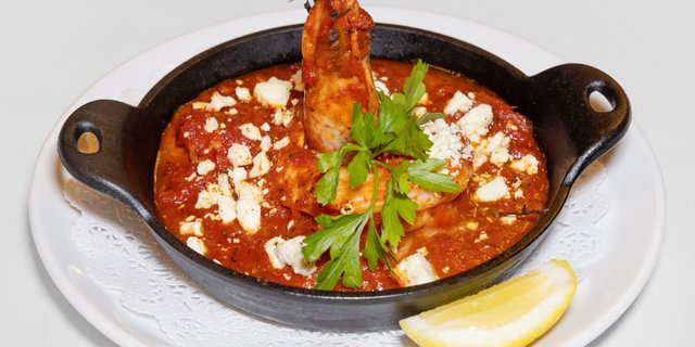 Shrimp Saganaki