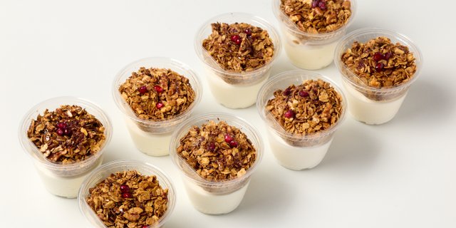 Pomegranate Walnut Yogurt Granola