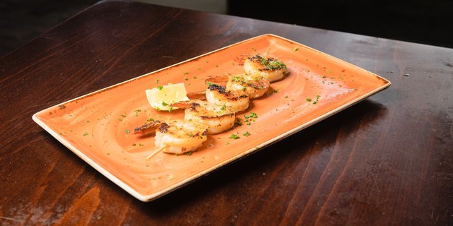 Shrimp Souvlakia