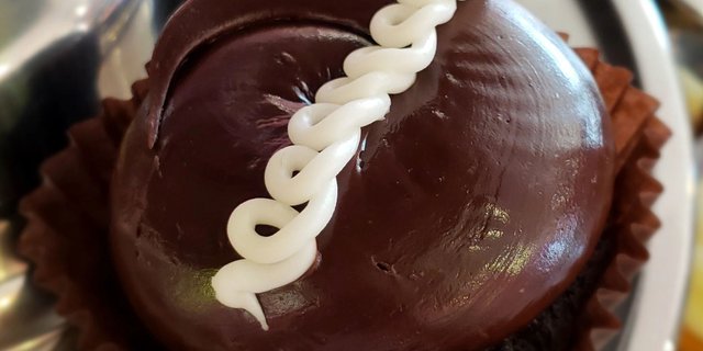Large Chocolate Cream Cupcake