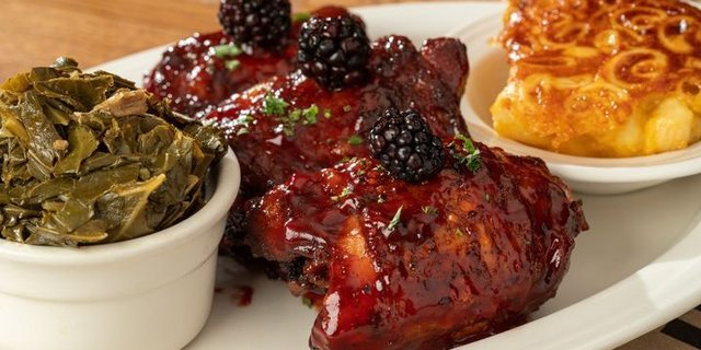 Blackberry Chipotle-Glazed Thighs