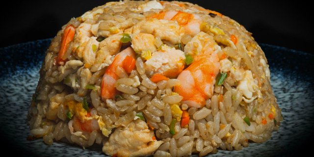 Brown Chicken & Shrimp Fried Rice