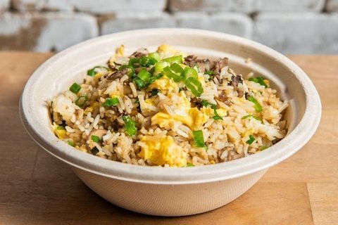 Mushroom Peruvian Fried Rice Bowl