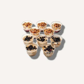 Overnight Oat And Yogurt Parfait Duo (Pack of 10)
