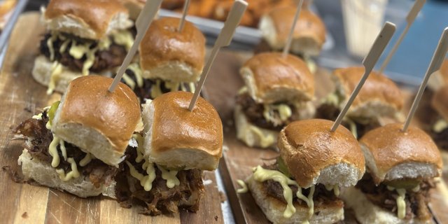 Pulled Pork Sliders Platter