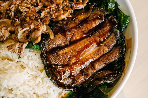 Beef, Spinach & Mushroom Bowl