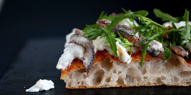 Anchovies & Burrata Pizza