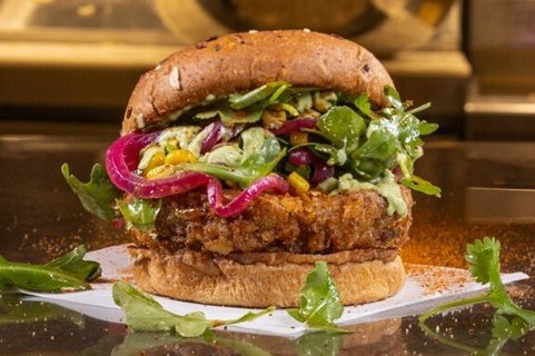 Crispy Cauliflower Burger