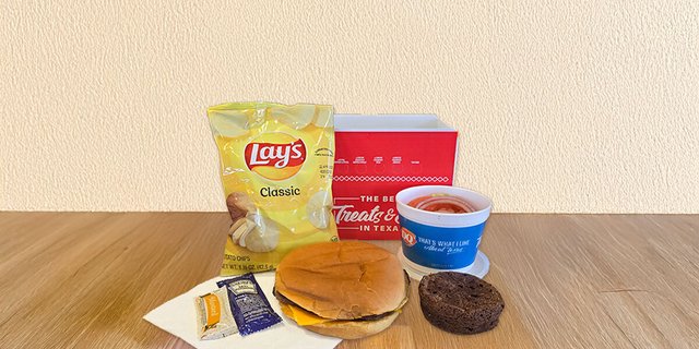 Hungr-Buster Burger W/ Cheese Boxed Lunch