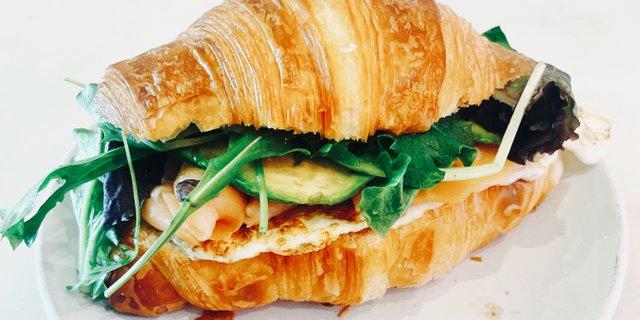 Lox & Avocado Croissant Sandwich