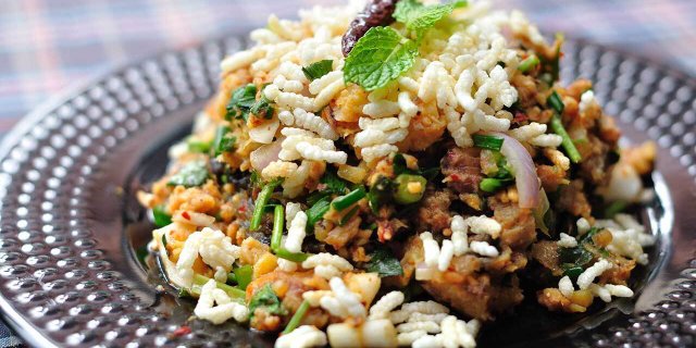 Larb Pla Yang Salad