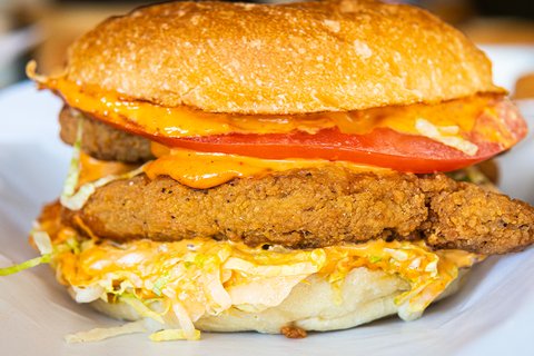 Vegan Plant-Based Chicken Sandwich