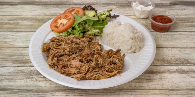 Pork Plate Lunch Full Meal for 12 People