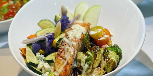 Lemon Basil Salmon Bowl