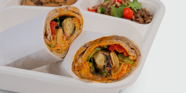 Mediterranean Wrap Bento Boxed Lunch