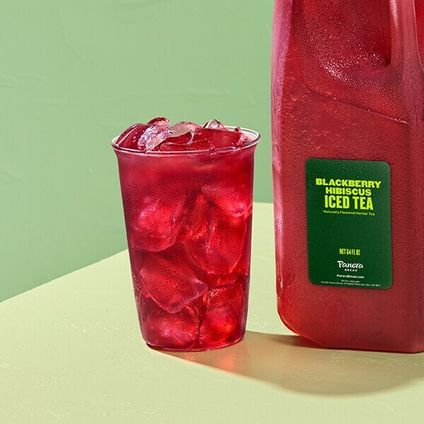 NEW Blackberry Hibiscus Iced Tea - Naturally Flavored Herbal Tea - Two Half Gallons