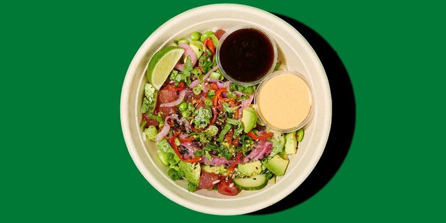 Hawaiian Ahi Tuna Poke Bowl Combo Meal