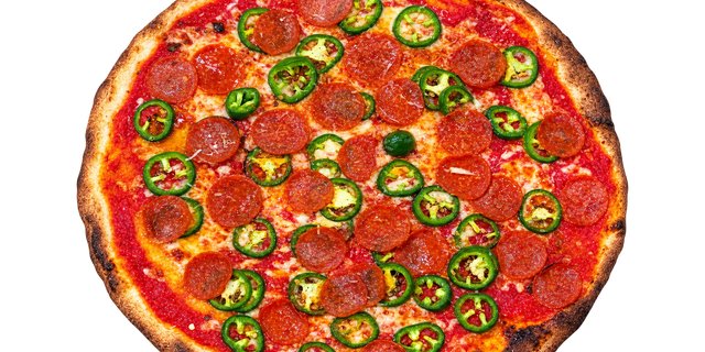 Skinny Spicy Hot Pepperoni Pizza