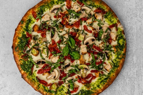 Pesto Chicken Pizza