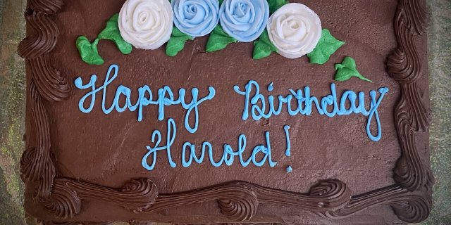 Chocolate Cake w/ Chocolate Fudge Icing