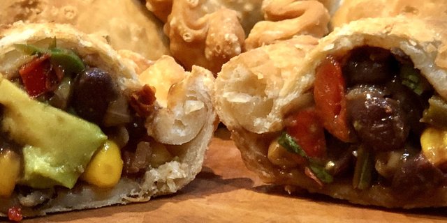 Spicy Black Bean Empanada