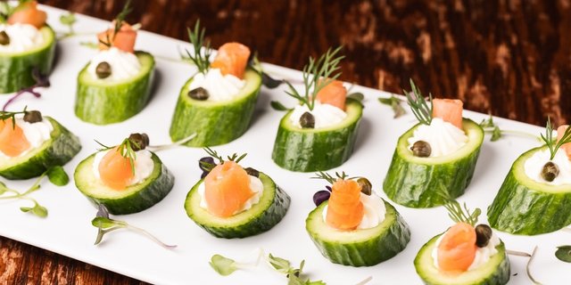 Persian Cucumber & Smoked Salmon