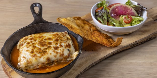 Vegetarian Moussaka Plate
