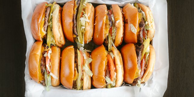 A La Carte Burger Tray (Gourmet)