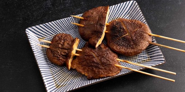Shitake Mushroom Skewers