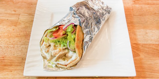 Garlic "Toum" Chicken Gyro