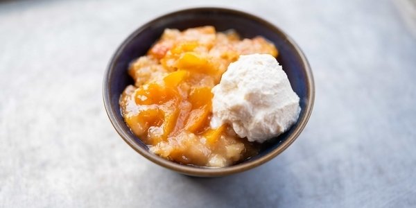 Warm Cobbler w/ Whipped Cream
