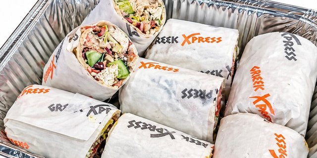 Grilled Chicken Greek Salad Wrap
