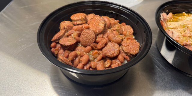 Red Beans And Homemade Cajun Sausage With Rice