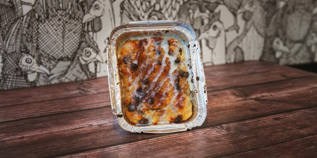 Half-Tray Chocolate Chip Bread Pudding