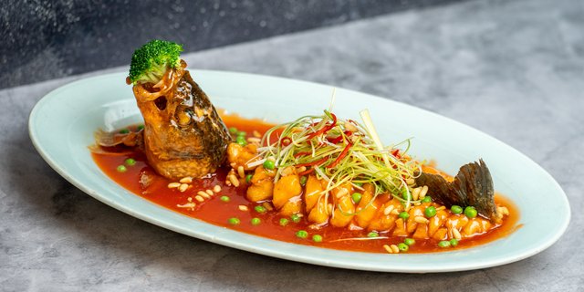 Crispy Sweet & Sour Sea Bass W/ Pine Nuts