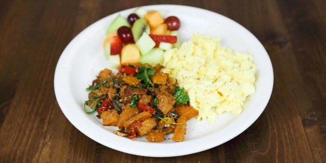 Sweet Potato Hash & Eggs