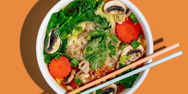 Vegetable Noodle Soup Tray