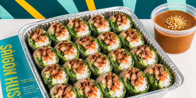 Chargrilled BBQ Pork Spring Rolls