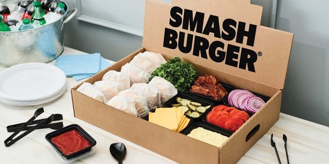 Assorted Build-Your-Own Burger Bar