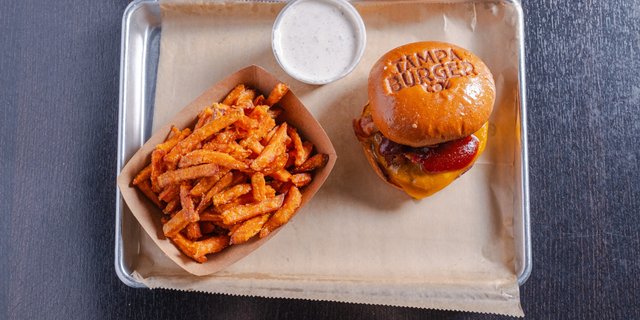 Burger Combo Boxed Lunch