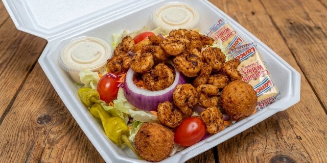 Popcorn Shrimp Salad