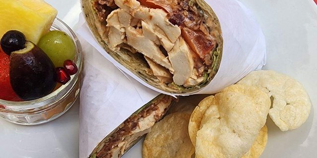 Vegan "Chicken" BLT Wrap Boxed Meal