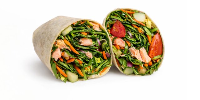 Salmon Wrap (Combo)