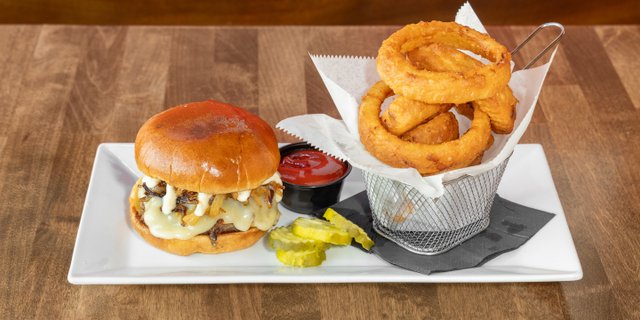 French Onion Burger