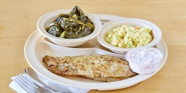 Grilled Catfish & 2 Sides Plate