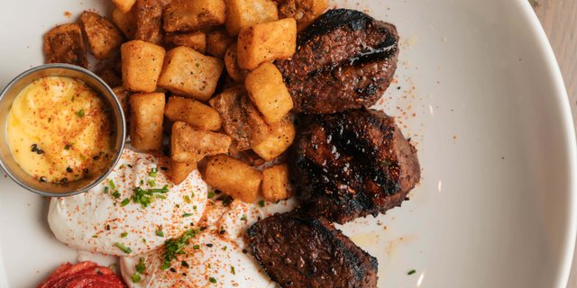 Steak Tips & Eggs